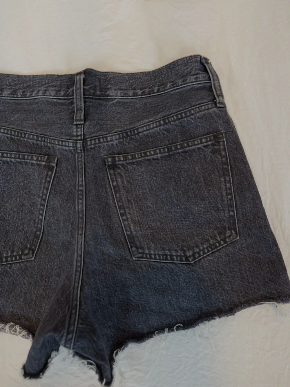 Madewell Black Denim Cutoff Shorts
